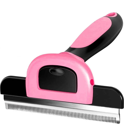 Ultimate Pet Grooming Brush - Double-Sided Shedding & Dematting Rake for Dogs and Cats - Say Goodbye to Excess Fur!