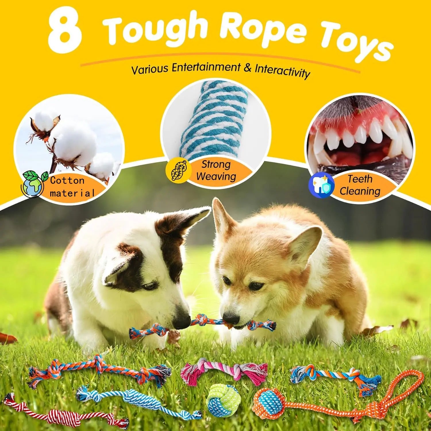 Ultimate 25 Pack Luxury Dog Chew Toys for Small Pups - Fun Ropes, Treat Balls, and Squeaky Toys for Teething Dogs