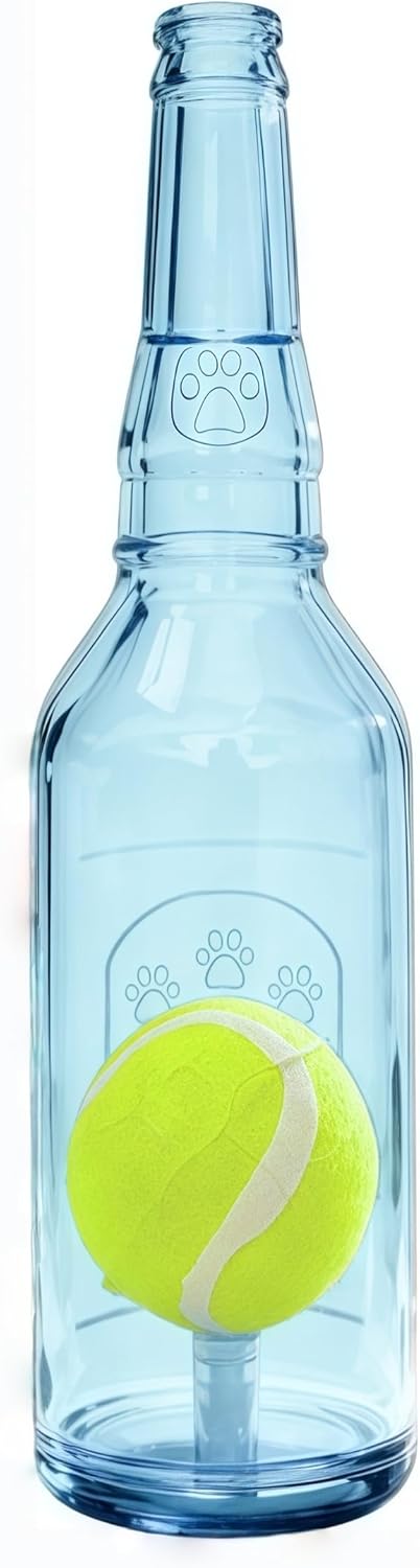 Exciting Blue Squeaky Dog Ball Toy - Safe Chew & Fetch Fun for All Dogs