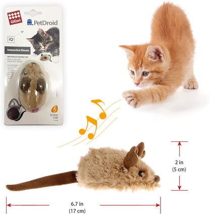 Exciting Interactive Automatic Cat Toy Mouse - Engaging Plush Toy for Kittens and Small Dogs with Realistic Sounds and Movements