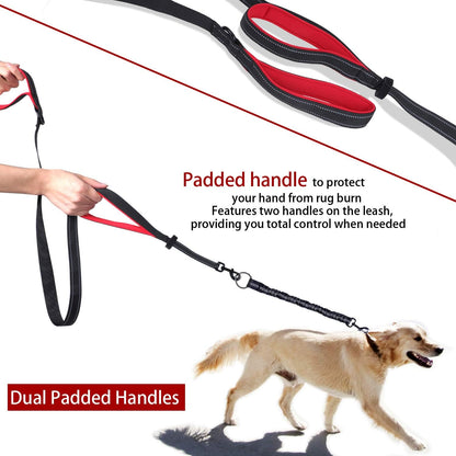 Experience Effortless Dog Walking with Our Double Dog Leash - 360° Tangle-Free Design for Two Dogs Up to 200lbs with Comfortable Padded Handles