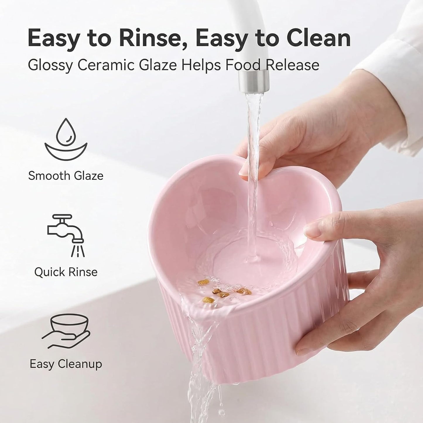 Elevate Your Cat's Dining Experience with Our Stylish White Ceramic Raised Bowls - Perfect for Large Breeds!