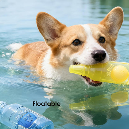 Exciting Blue Squeaky Dog Ball Toy - Safe Chew & Fetch Fun for All Dogs