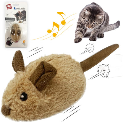 Exciting Interactive Automatic Cat Toy Mouse - Engaging Plush Toy for Kittens and Small Dogs with Realistic Sounds and Movements