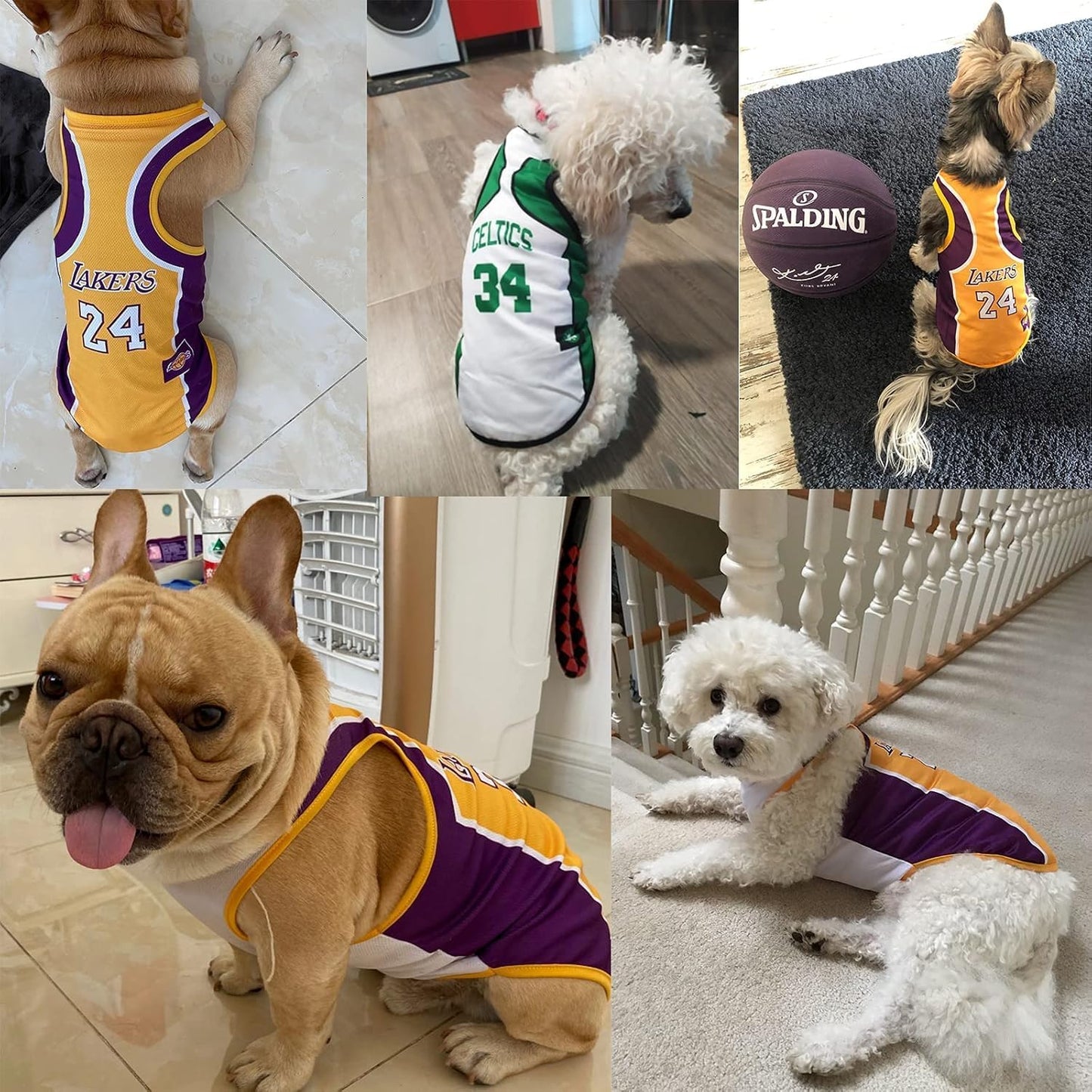 Stylish 3-Pack Basketball Jerseys for Small Dogs - Perfect Summer Outfits for Your Chihuahua, Yorkie, and Bulldog!